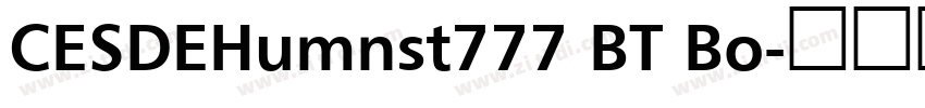 CESDEHumnst777 BT Bo字体转换
